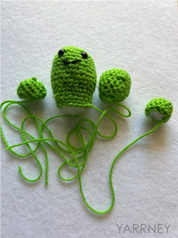 main crochet cactus pieces