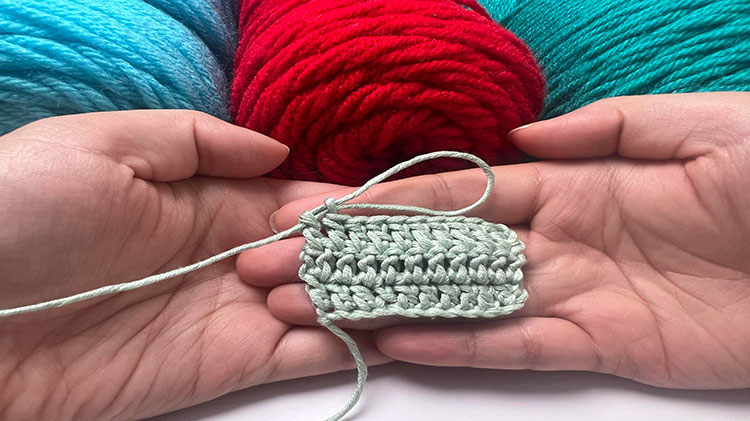 How to make a double crochet stitch