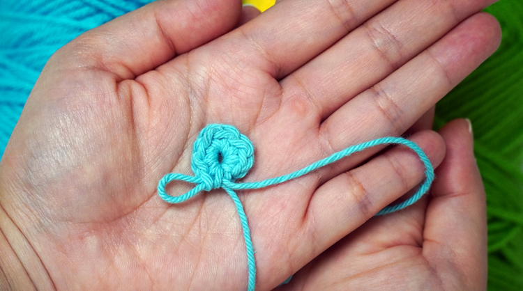 Crochet magic ring complete